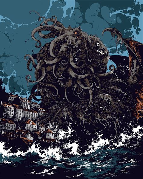 The Great Old One by Ivan Belikov | Cthulhu, Horror artwork, Tentacle art