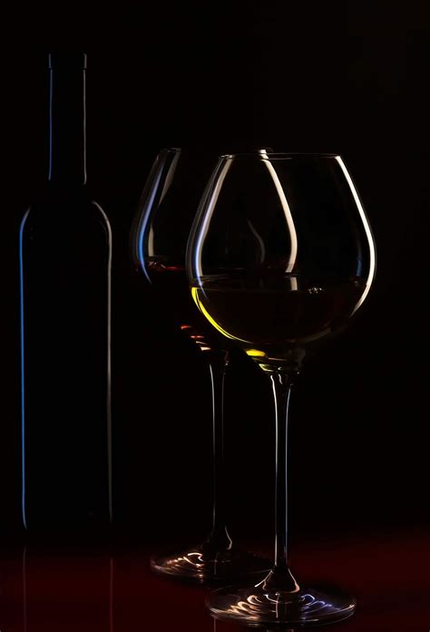 dark wine glasses, Dark, wine glasses, bottle, glass, wine, wine glass, alcohol, wineglass ...