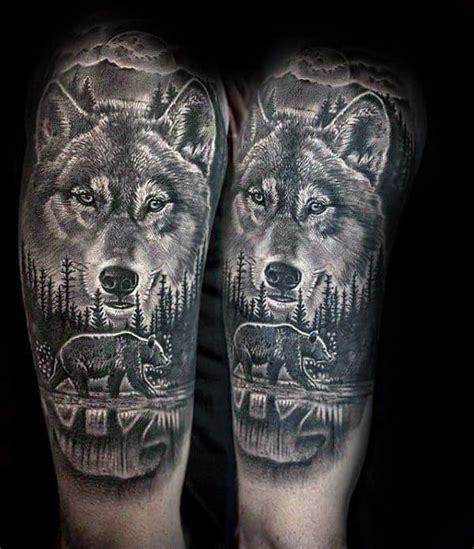 60 Sick Wolf Tattoo Designs For Men - Manly Ink Ideas