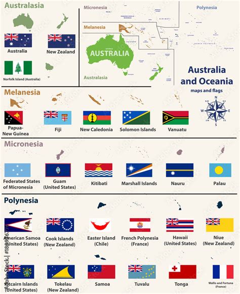 Australia and Oceania(include Australasia, Micronesia, Melanesia and ...