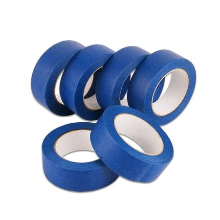 Tape Wide 1.5 Inches, Masking Blue Painters Tape Bulk Pack, 6 Rolls X 1 ...