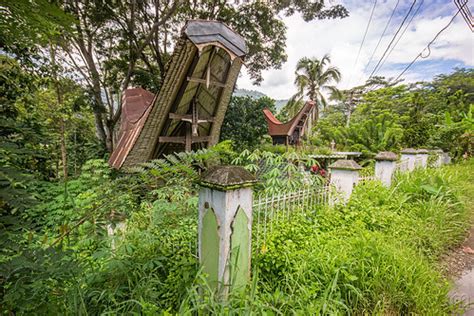 Toraja Rice Granary with Traditional Tongkonan Horn-Shape Roof