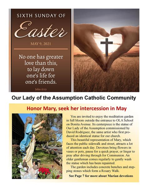 Weekly Bulletin – Bulletin & Guidelines – Our Lady of the Assumption Church