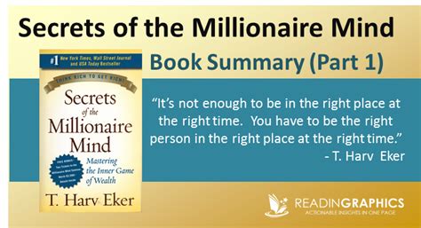 Book Summary – Secrets of the Millionaire Mind: Mastering the Inner Game of Wealth (Part 1 ...