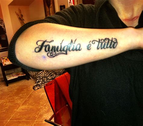 Tattoo, family is everything in Italian | Tattoo quotes, Family quotes tattoos, Italian tattoos