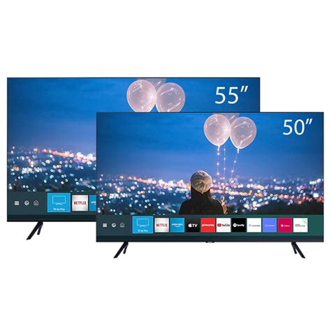 Samsung Smart TV Crystal UHD 55" + Samsung Smart TV Crystal 50" - lojaibyte