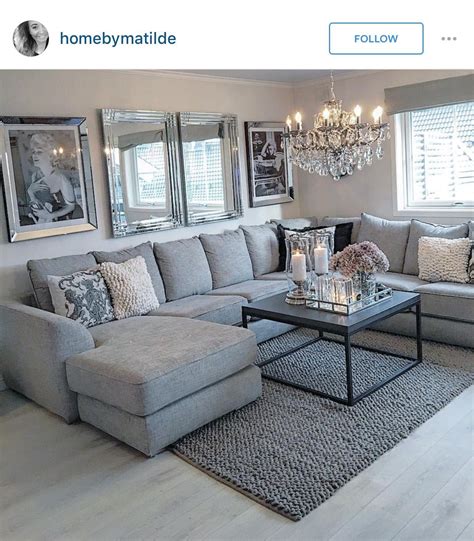 Cozy Gray Glam | Deep Sectional, Deep Couch, Living Room Decor, Bedroom Decor, Living Room I ...
