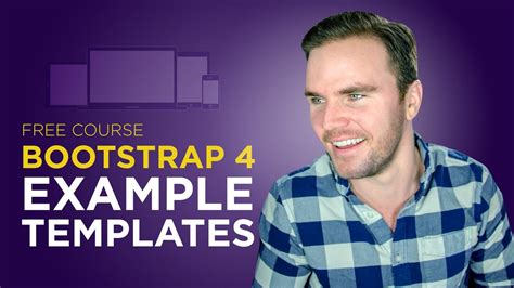 Bootstrap 4 Tutorial [#7] Free Template Examples - YouTube
