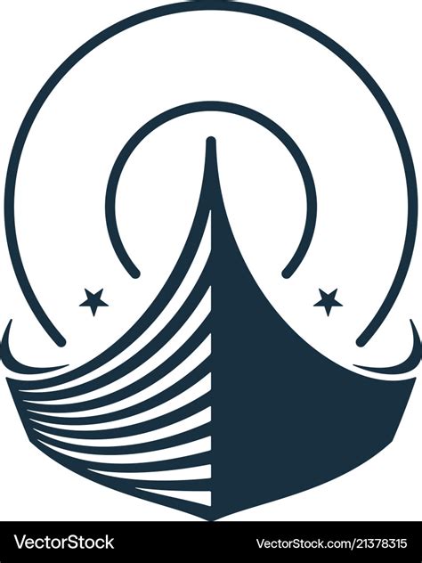 Boat logo design Royalty Free Vector Image - VectorStock