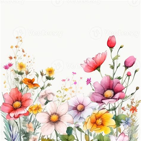 Watercolor spring flowers 22951703 Stock Photo at Vecteezy