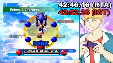 Sonic Adventure DX (PC) Speedrun - (42:46.16 RTA) (42:52.26 IGT) - YouTube
