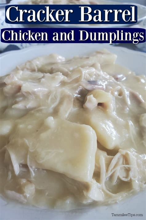 Cracker Barrel Chicken and Dumplings Recipe: Easy and Delicious