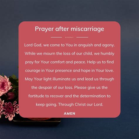 Prayer after Miscarriage