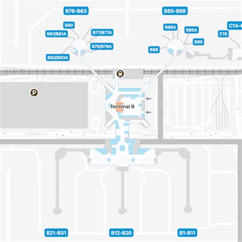 Houston Airport Terminal B Map & Guide