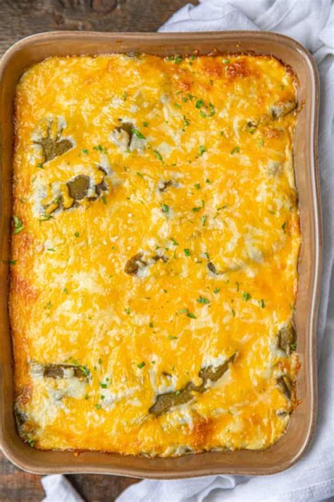 Chile Relleno Casserole (Kid Friendly, SO Cheesy!) - Dinner, then Dessert