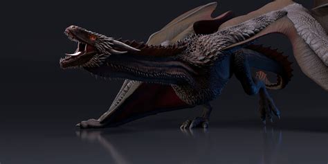 ArtStation - Drogon, Adriano Tuya | Drogon game of thrones, Game of thrones dragons, Dragon art