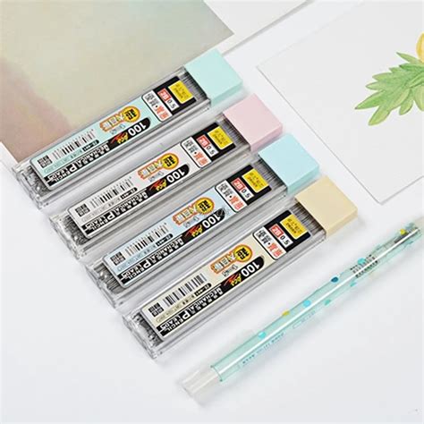 0.5mm/0.7mm Graphite Lead 2B Automatic Mechanical Pencil Lead Refill ...