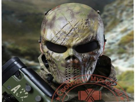 Camo Ghost Mask | Airsoft mask, Airsoft full face mask, Cool masks