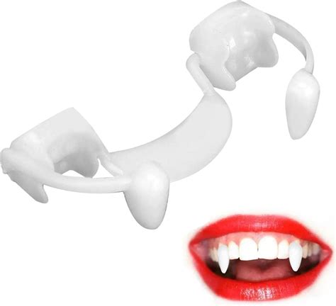 Amazon.com: LAFANDE Retractable Vampire Fangs,Halloween Retractable Vampire Fangs Teeth ...