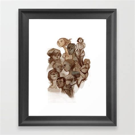 sketches 01 Framed Art Print by loish #loish #society6 #characterart | Framed art prints, Art ...