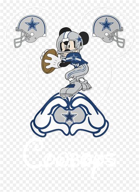 Transparent Dallas Cowboys Clipart - Clipart Dallas Cowboys Mickey Mouse, HD Png Download - vhv