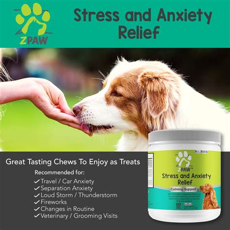 ZPAW Anxiety and Stress Relief Calming Treats for Dogs Anxiety Medicine ...