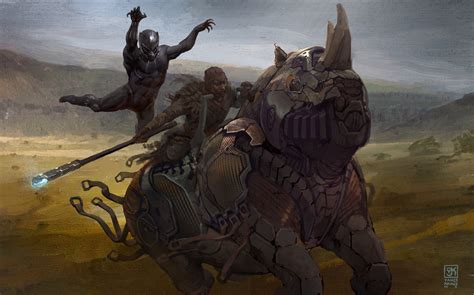 Black Panther Concept Art by Vance Kovacs | Concept Art World