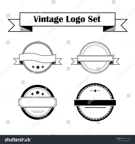 Blank Vintage Circle Logo