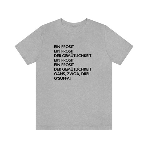 Ein Prosit Lyrics Tee Shirt - 5 Colors