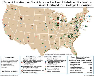 Nuclear Waste Disposal Sites Map - Maping Resources