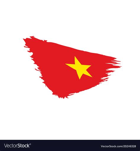 Vietnam flag Royalty Free Vector Image - VectorStock