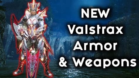 NEW Crimson Glow Valstrax Weapons & Armor In Monster Hunter Rise - YouTube