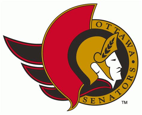 Ottawa Senators Primary Logo (1993) - Senator head facing the right in ...