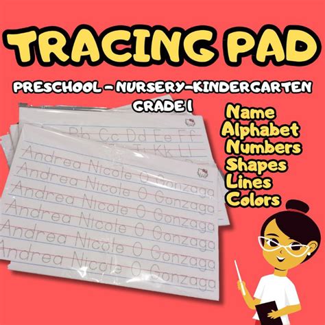 Tracing Pad For Kids | 40 pages each pad | Shopee Philippines