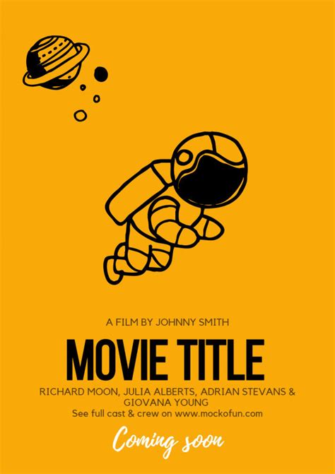 [FREE] Minimalist Movie Poster - MockoFUN