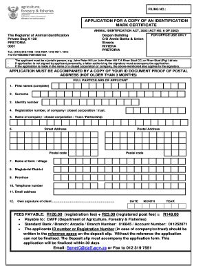 Identification Mark Certificate Pdf - Fill and Sign Printable Template ...