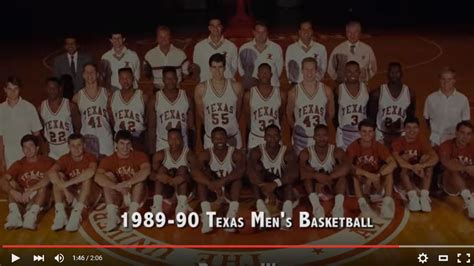 Texas Longhorns' 1989-90 basketball team will be honored during the App State game - Burnt ...