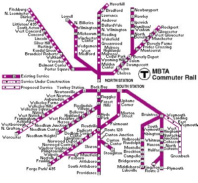 Mbta Commuter Rail Zone Map