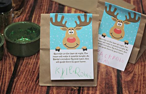 Free reindeer dust printable