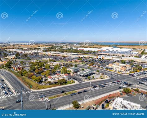 Pittsburg, California USA, September 28, 2023: Aerial Images Over the Century Plaza Shopping ...