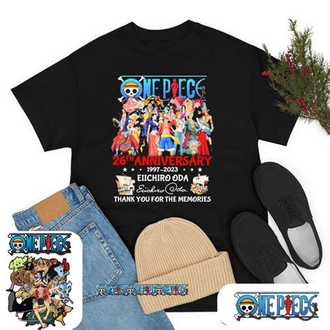 One Piece T-shirts – 26th Anniversary Eiichiro Oda Thank You For The Memories T-shirt | One ...