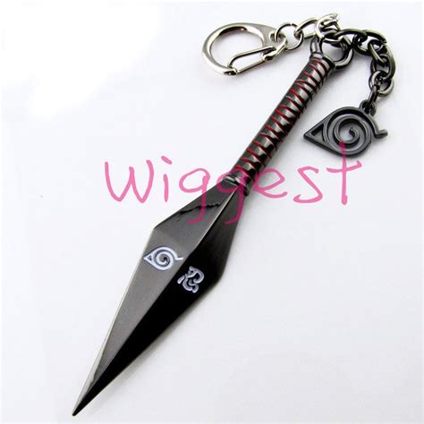 Naruto Kunai Leaf Village Ninja Kunai Cosplay Props Key Chain Metal Knife Perfect Gift-in Key ...