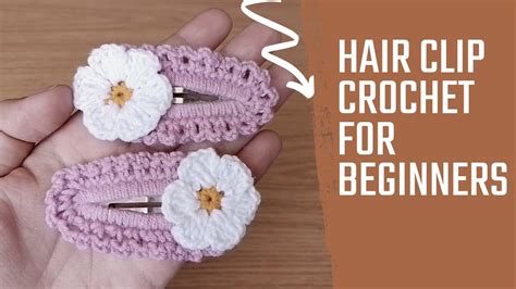 Super Beautiful Crochet Knitting | crochet hair clip | hair clips ...