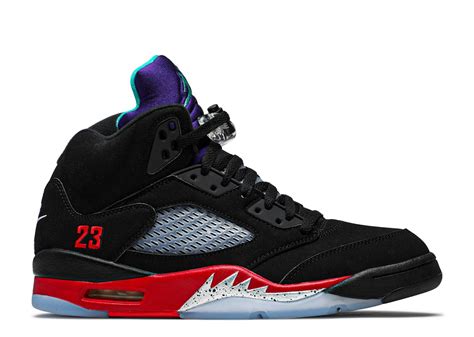 Air Jordan 5 Retro 'Top 3' - Air Jordan - CZ1786 001 - black/fire red/grape ice/new emerald ...