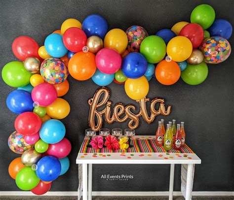 Fiesta Balloon Garland DIY Kit 5 Ft 25 Ft, Includes EVERYTHING That You Will Need for Assembly ...