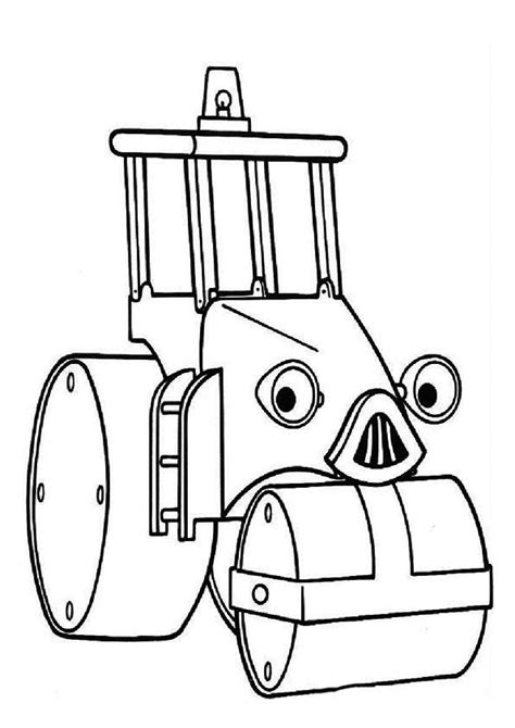 The roley road roller Coloring Page | Bob the builder, Coloring pages ...