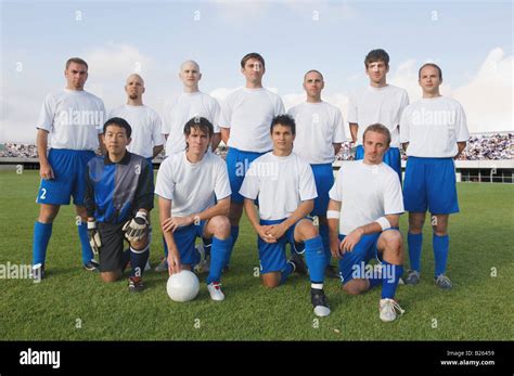 Portrait of Soccer Team Stock Photo - Alamy