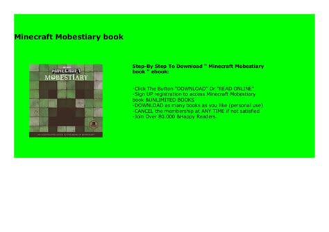 Minecraft Mobestiary book 884