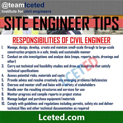 Roles And Responsibilities Of Civil Engineer in Construction Site ...