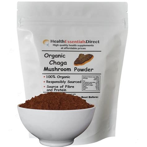 Organic Chaga Mushroom Powder (Chaga Tea, Mushroom of Immortality) | Chaga mushroom powder ...